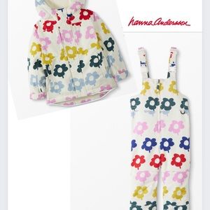 Hanna Andersson Set Snow Overall Bib and Jacket